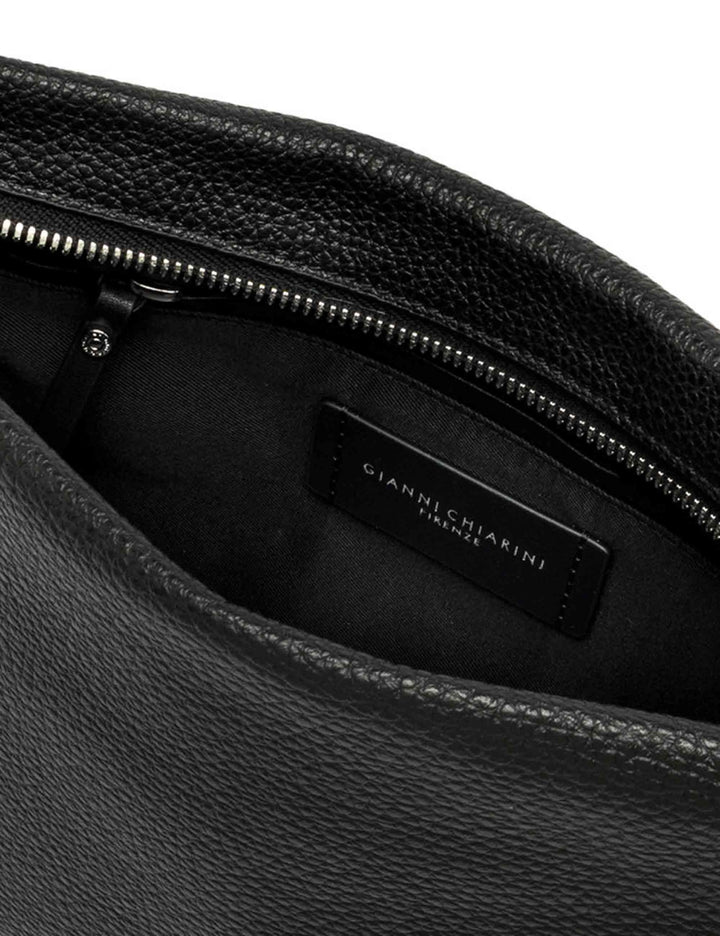 Borse donna Branda in pelle nera con catena e tracolla in pelle removibile BS8265 001 GRN-EM Gianni Chiarini 