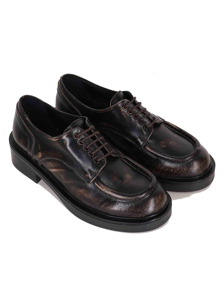 Stringate donna in pelle vintage marrone SPA7500 014 Spatarella 