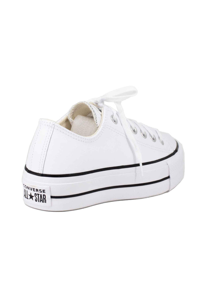 Sneakers donna Chuck Taylor in tela bianca con fondo zeppa CHUCK TAYLORD 561680C Converse 