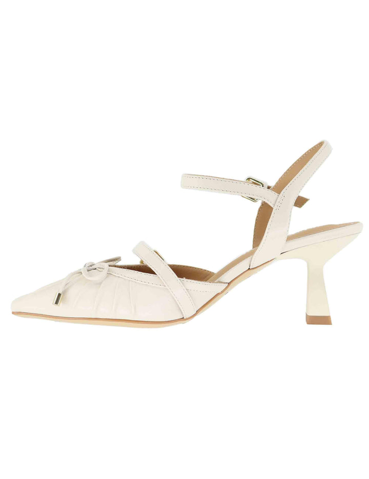 Slingback donna in pelle avorio con tacco alto BL0407X 015 Bruno Premi 