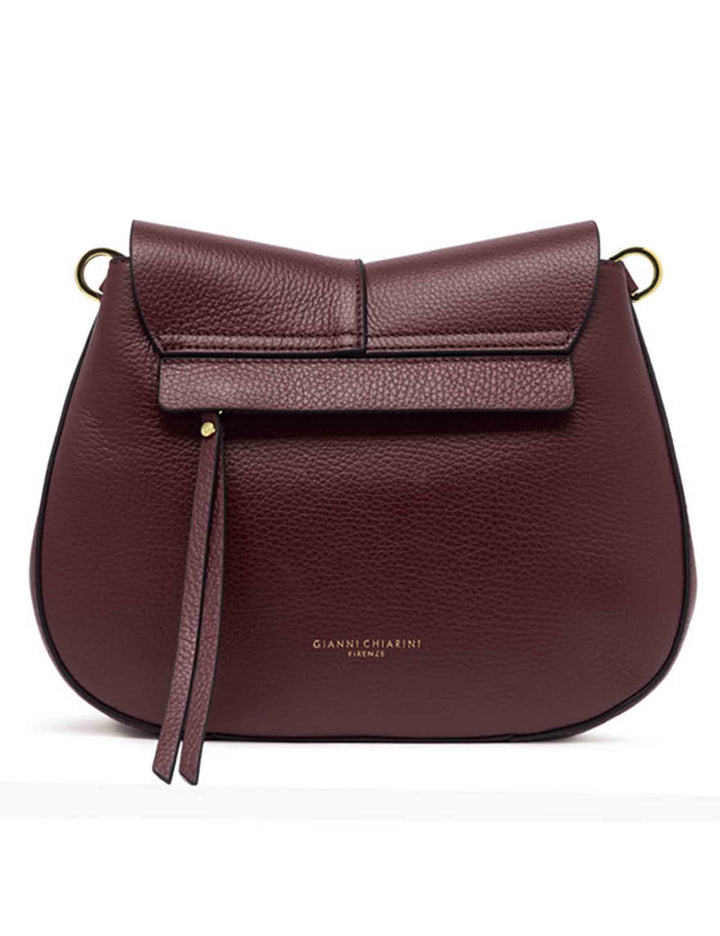 Borse donna Helena Round in pelle martellata bordeaux BS6036 14050 COMMGRN-NAOP Gianni Chiarini 