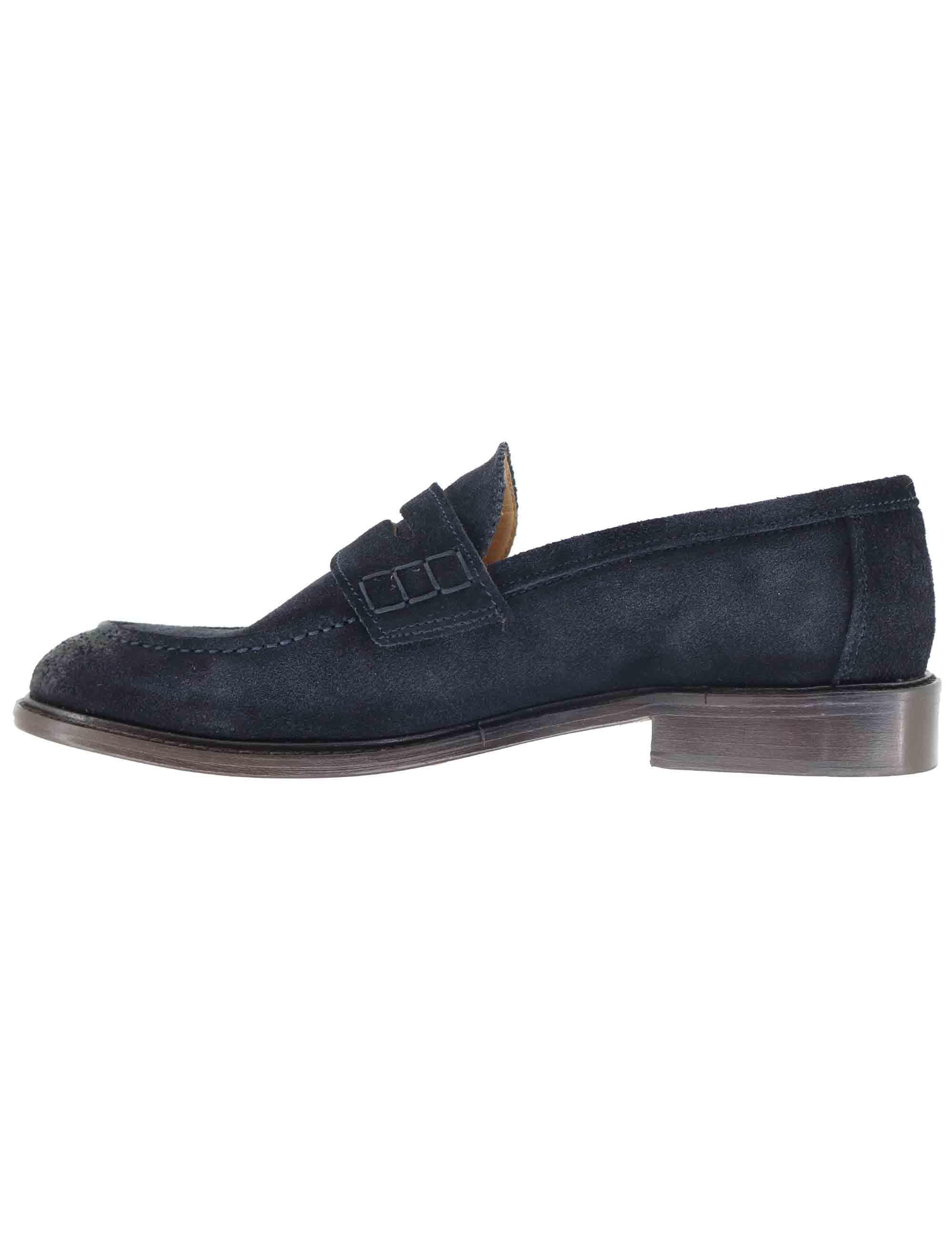 Mocassini uomo in camoscio blu SP1051 002 Spatarella 