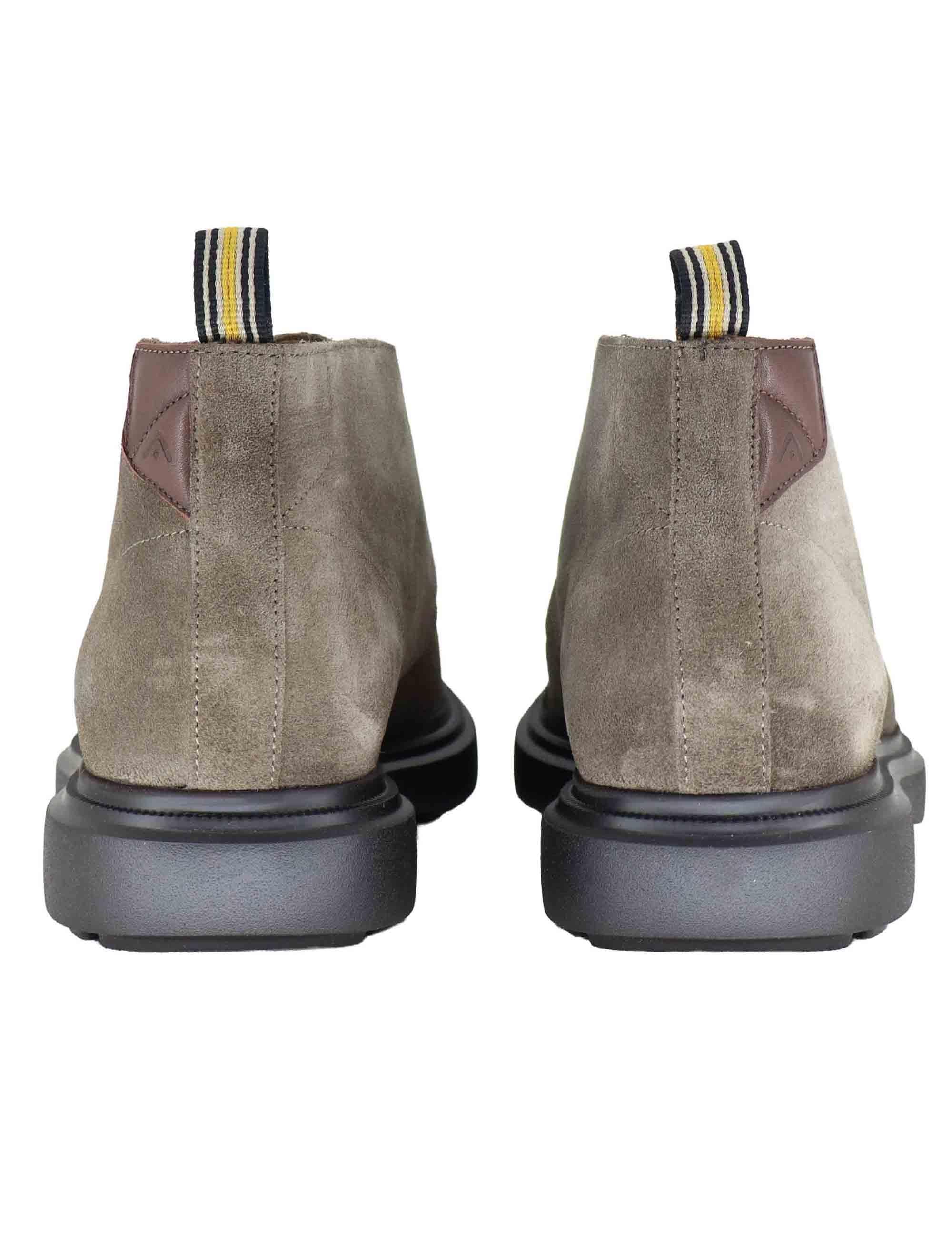 Stivaletti uomo in camoscio taupe con suola ultra light 14020 1580AM Ambitious 