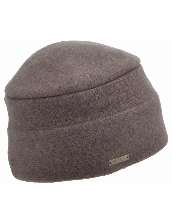 Cappelli donna in lana cotta taupe con risvolto per orecchie 019356-00000 87 Seeberger Est 1890 