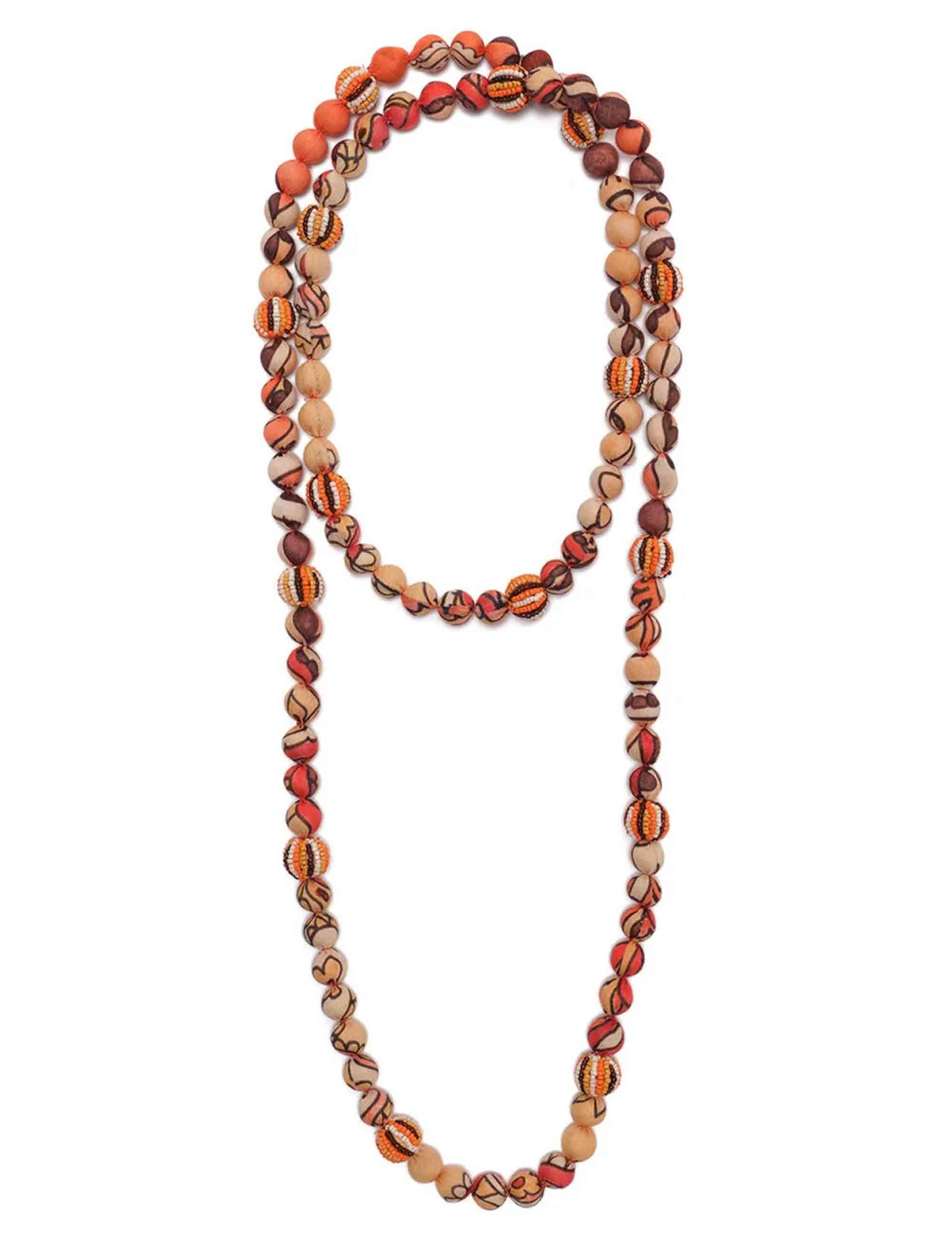 Collane donna Sunset Paisley in perle beige TC053292074 B1294 Maliparmi 