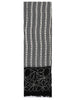 Women's Black and White Striped Linen Blend Stole 60260017 0012