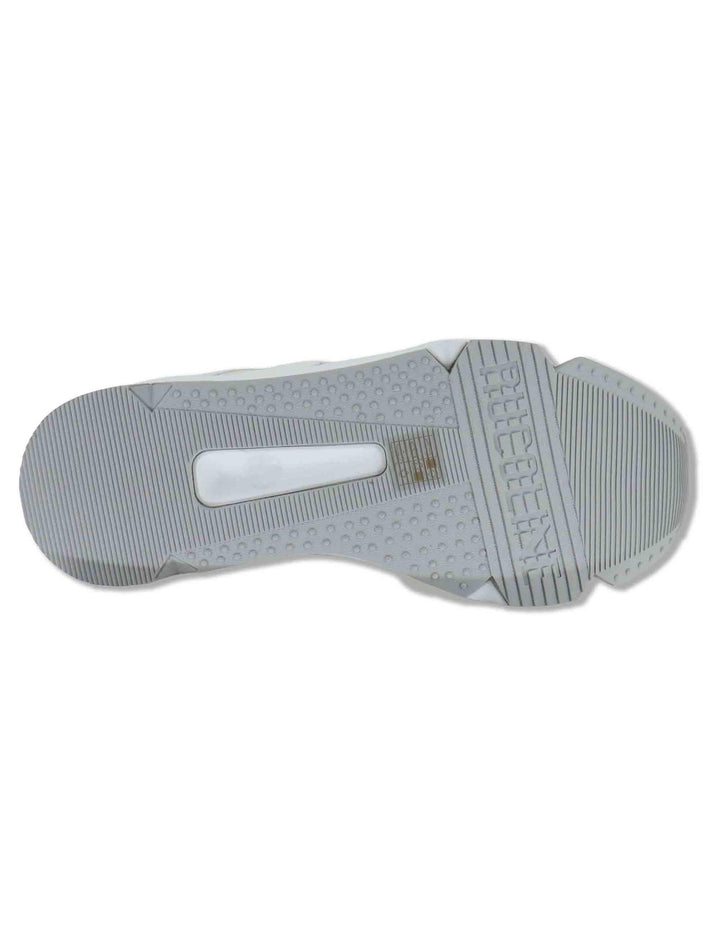 Sneakers donna stivaletto in pelle e tessuto bianco con zeppa alta 4537-84584 2 Ruco Line 