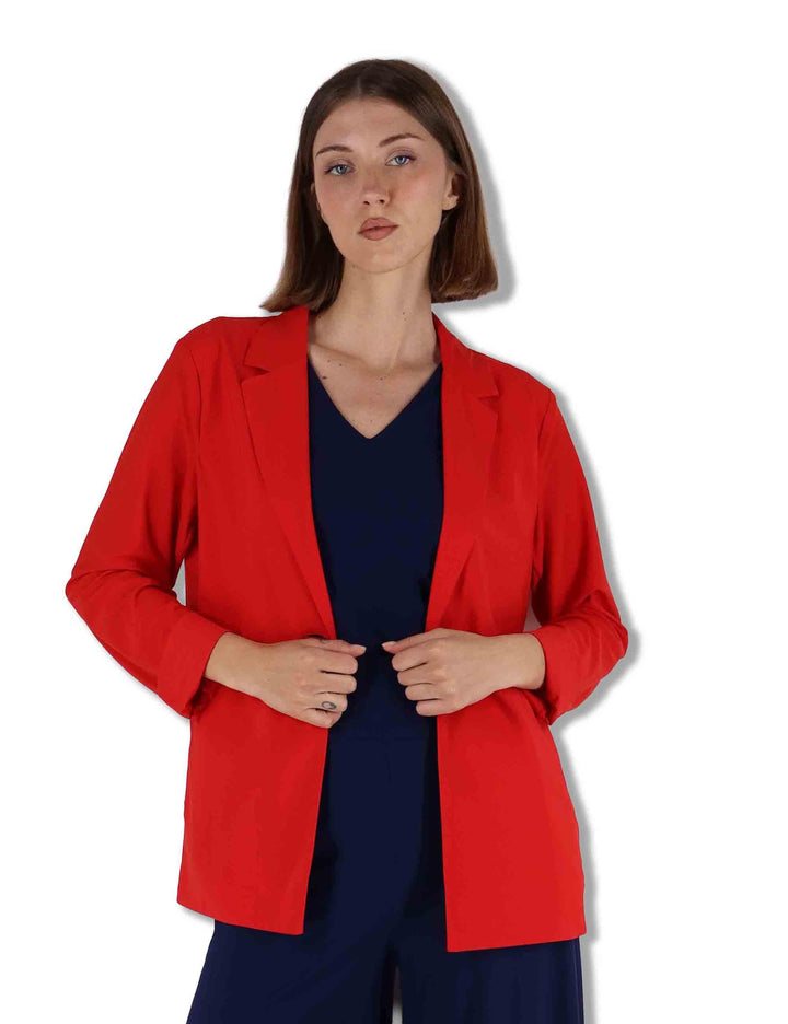 Giacche donna Soft in jersey rosso monocolore JD646570210 30000 Maliparmi 