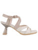 Women's Beige Leather High Heel Sandals HV253879 C002