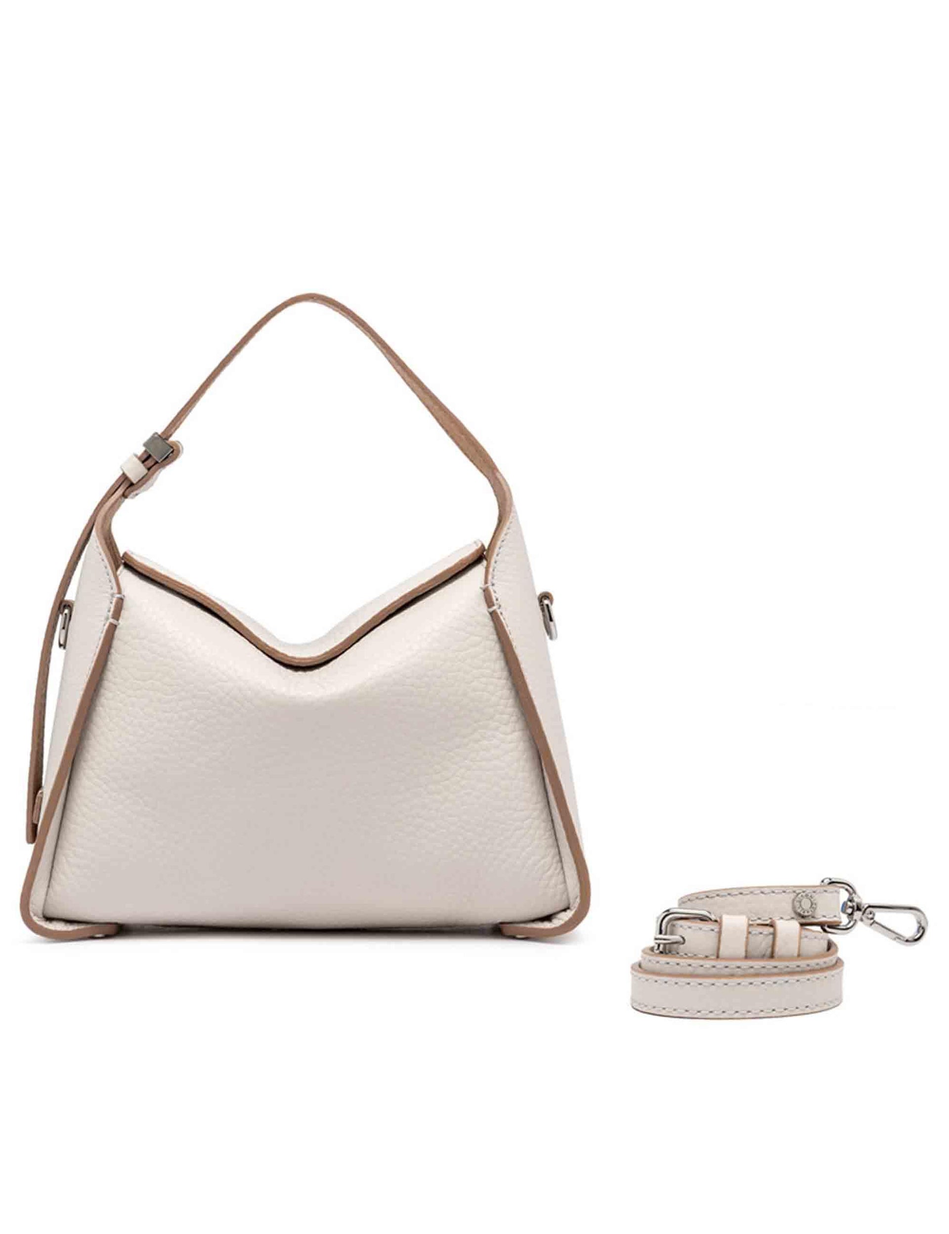 Borse donna Penelope in pelle beige con tracolla BS11351 13347 RNGDBL Gianni Chiarini 