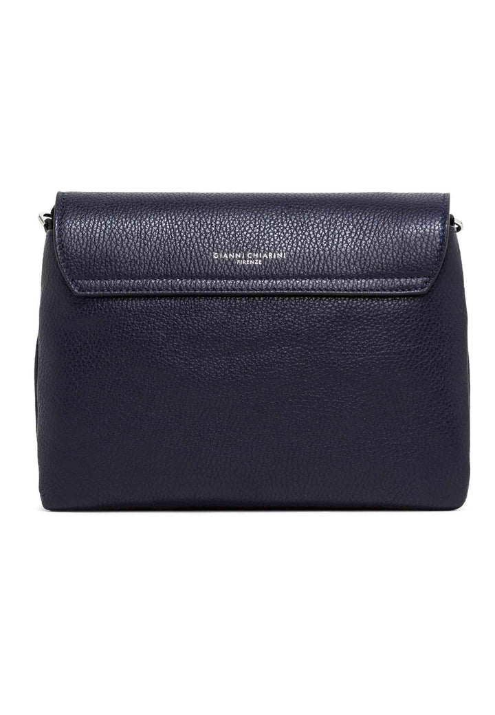 Borse donna Three in pelle blu con tracolla removibile tono su tono BS4364 COMM GRN 0208 Gianni Chiarini 