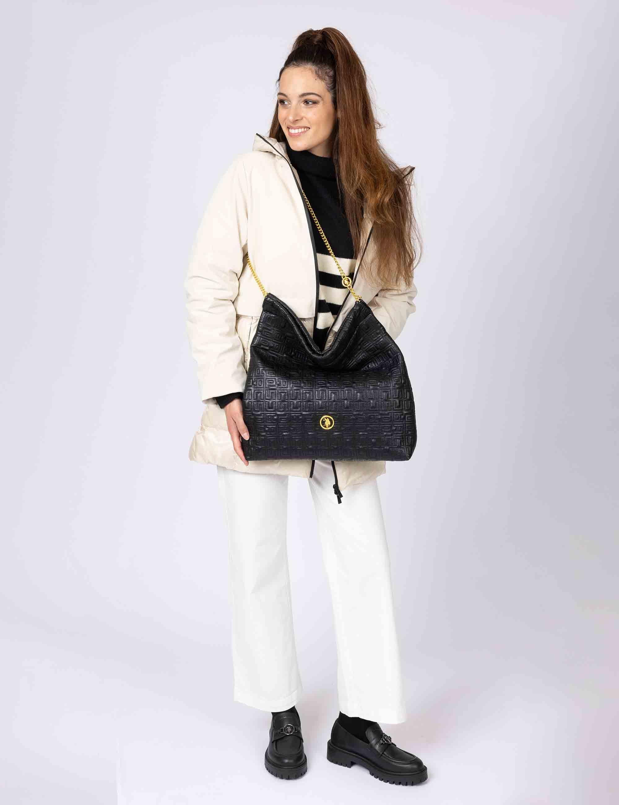 Borse pochette donna Fresh in tessuto nero BIUF78405WV P000 U.S. Polo Assn. 
