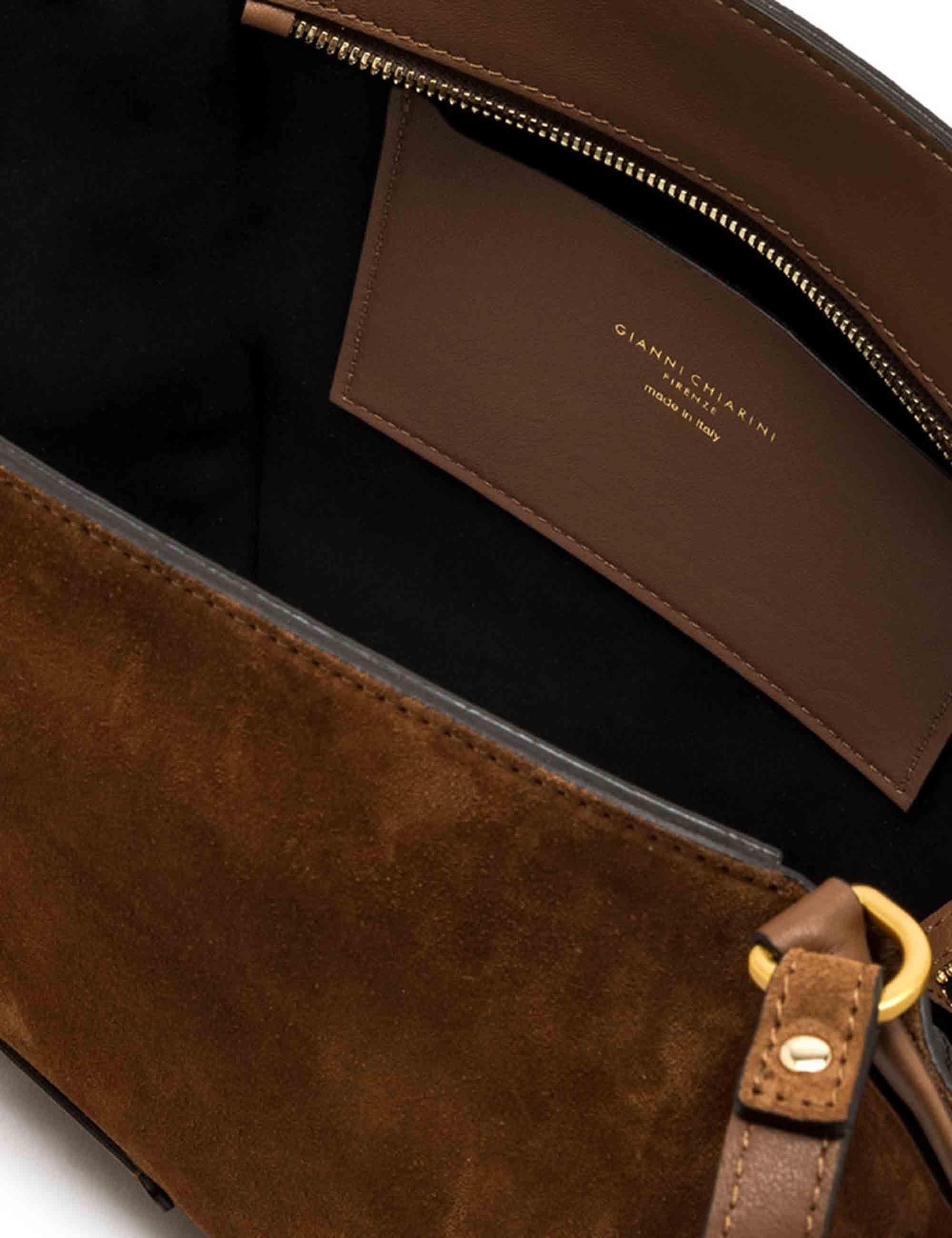 Borse donna Bloom in camoscio cognac BS12036 099 CM-PL Gianni Chiarini 