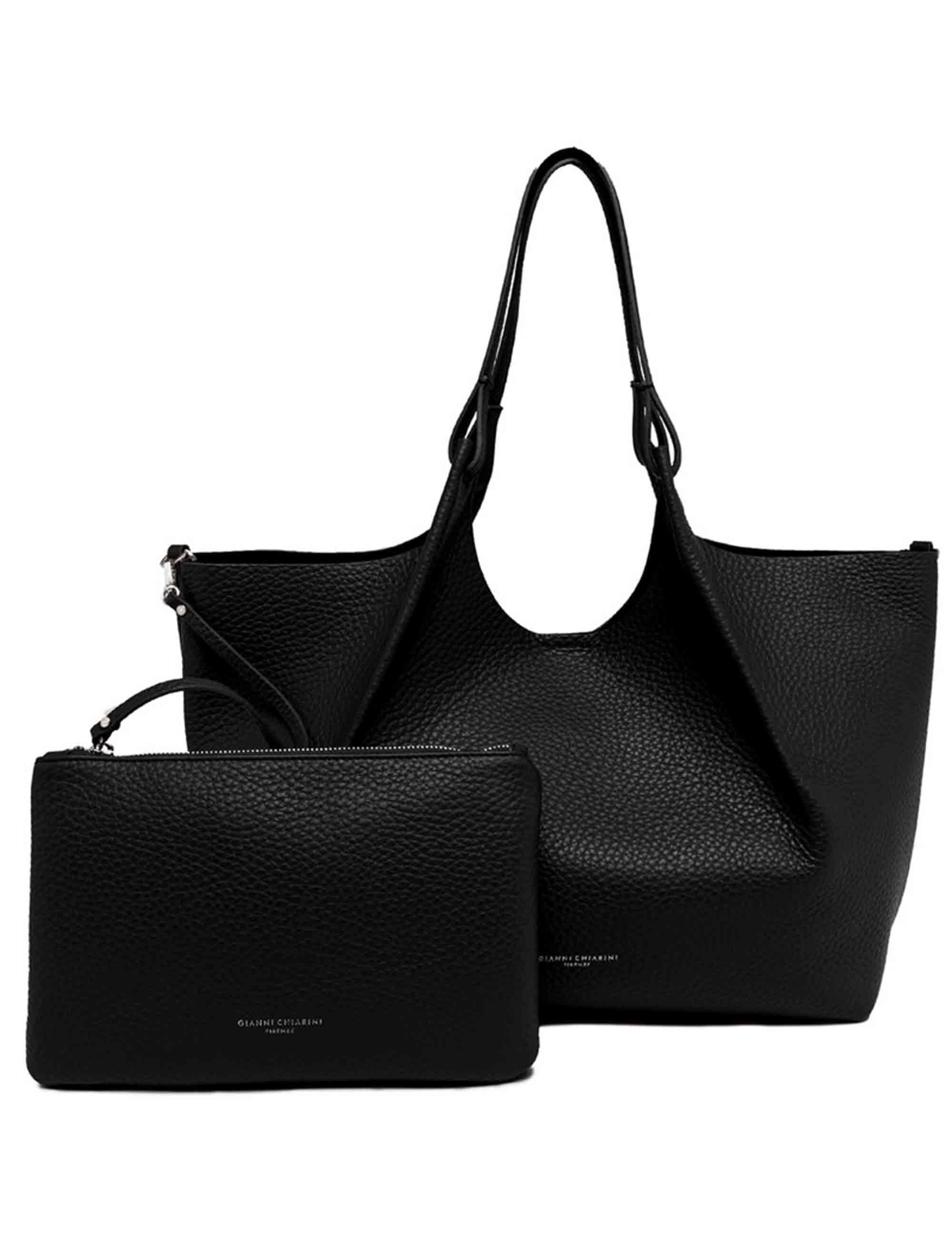 Gianni Chiarini Borse donna Dua in pelle martellara nera BS9720 12565 RNGDBL Gianni Chiarini 