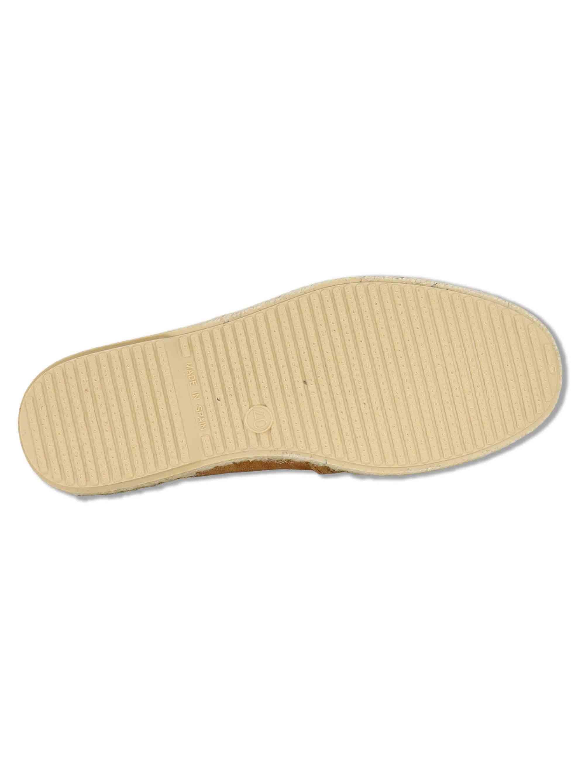Mocassini espadrillas uomo slip on uomo in camoscio cuoio TOM 012 Verbenas 