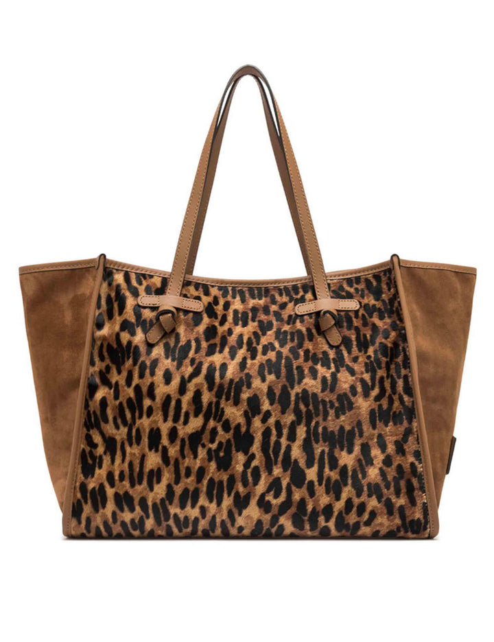 Borse donna Marcella in pelle animalier con doppi manici BS12120 LYNX Marcella Club 