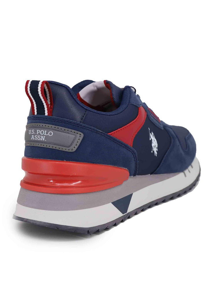 Sneakers uomo in tessuto blu con suola alta BUZZY001A DBL-RED03 U.S. Polo Assn. 