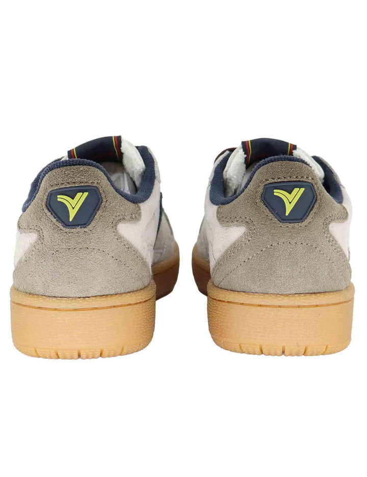 Sneakers uomo in camoscio taupe con suola ambra 8806111 Taupe Victoria 