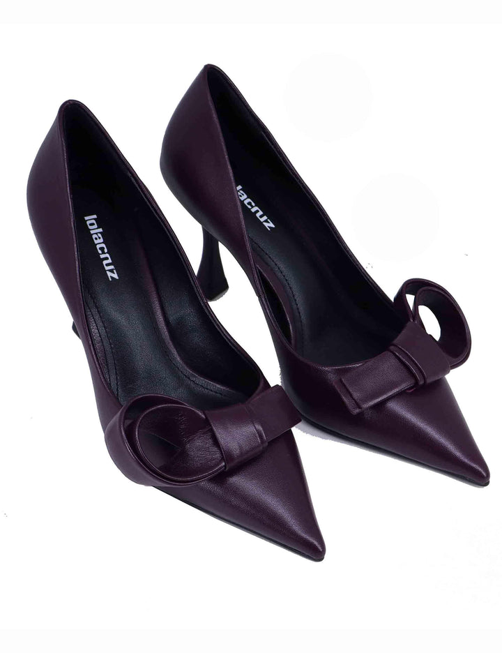 Decollete donna Salones in pelle viola tacco alto 191Z13BK 42 Lola Cruz 