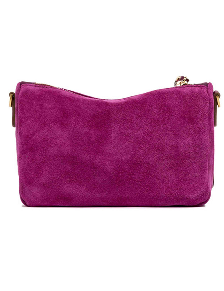 Borse donna Nora Pouch in pelle scamosciata fuxia con polsiera e tracolla BS10224 CM-PL 14364 Gianni Chiarini 