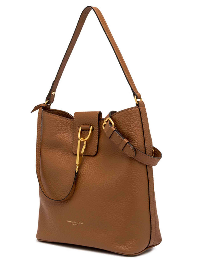 Borse donna Marisol in pelle cuoio con gancio oro BS11470 206 TKL Gianni Chiarini 