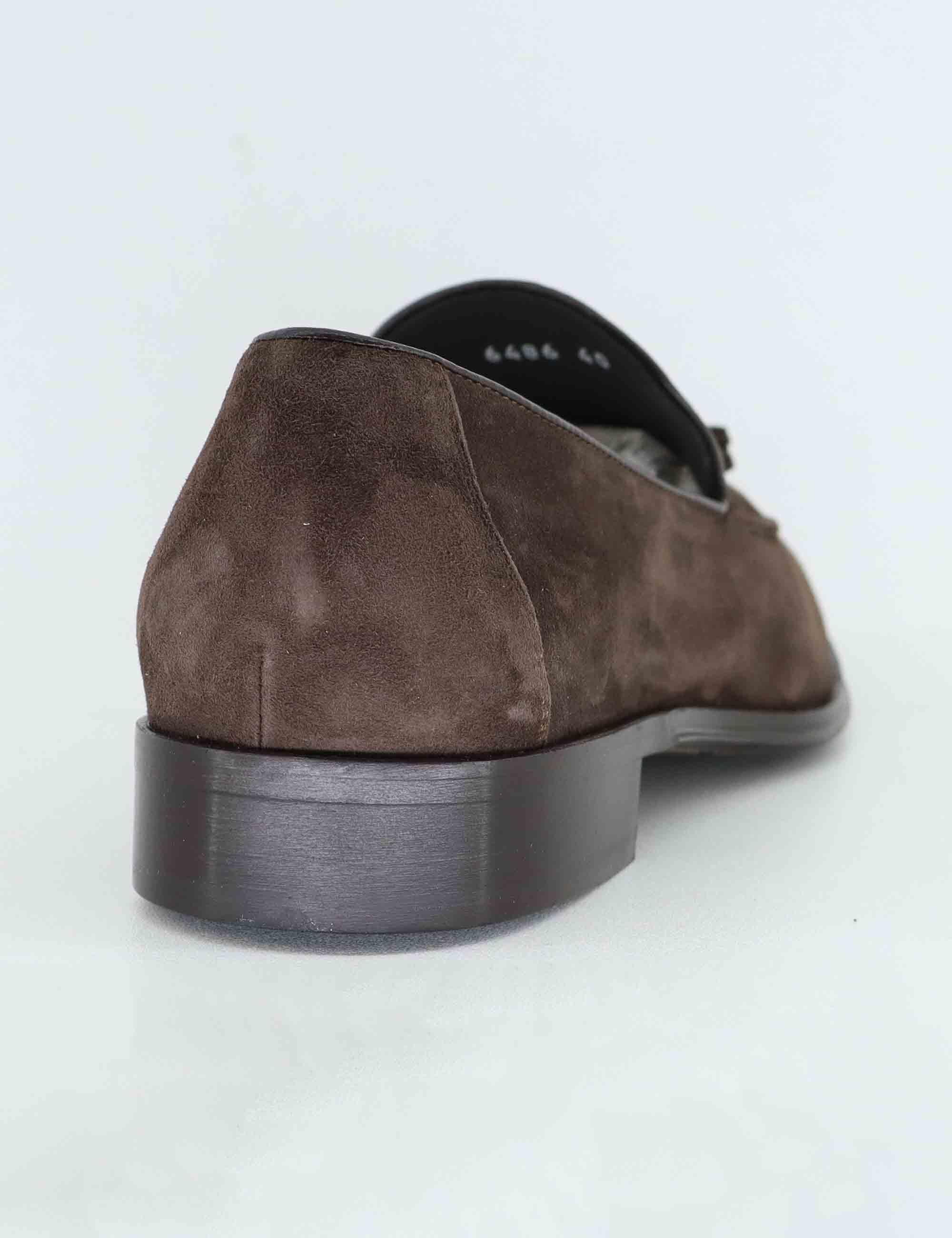 Mocassini uomo in camoscio testa di moro SP6486 014 Spatarella 