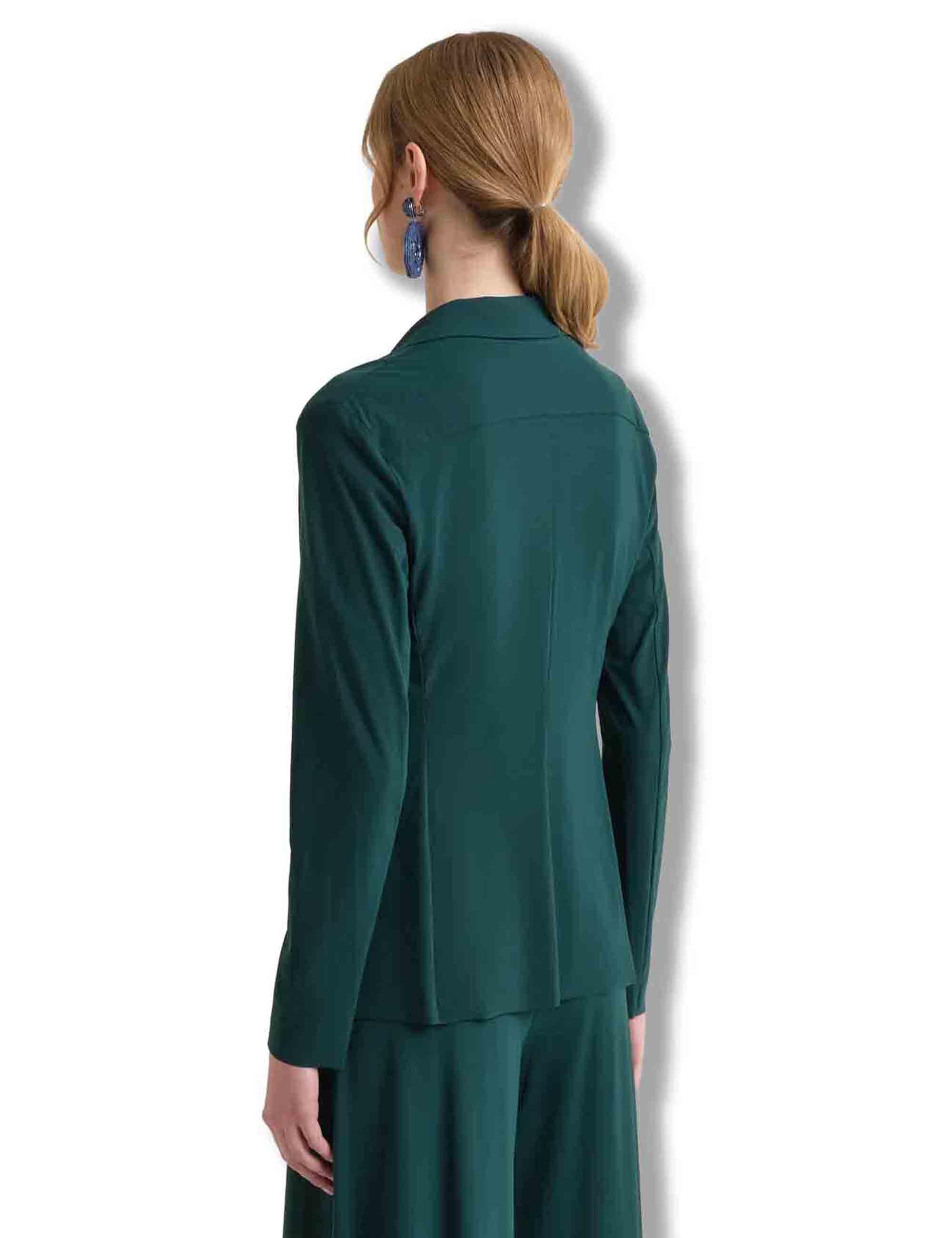 Giacche donna Soft in jersey verde monocolore JD646570210 60050 Maliparmi 