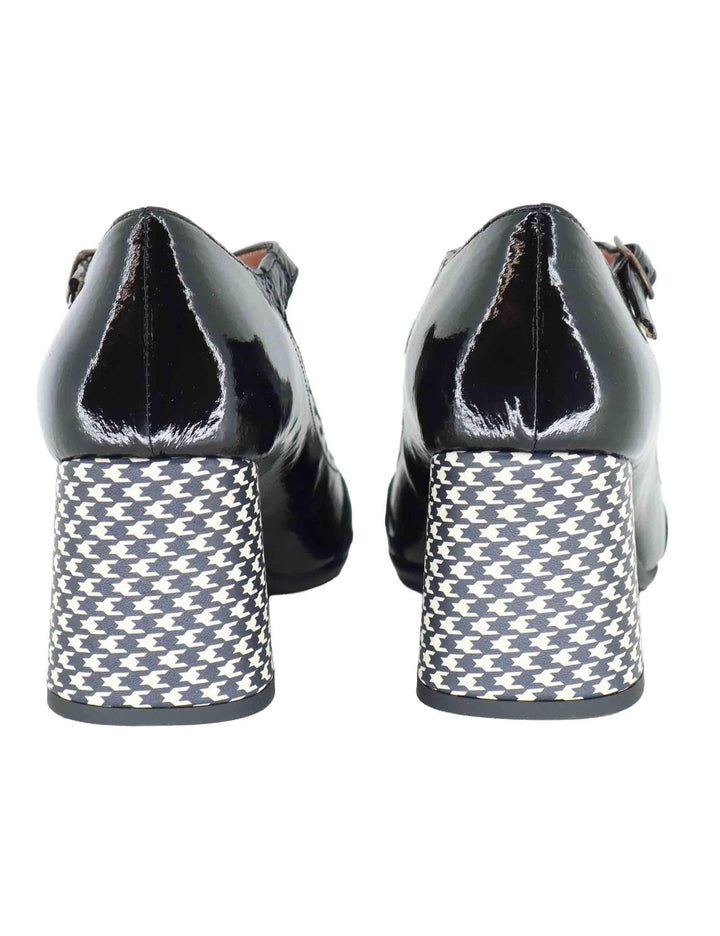 Decollete donna Mery Jane in vernice nera con impunture 5133Z 001 Les Venues 