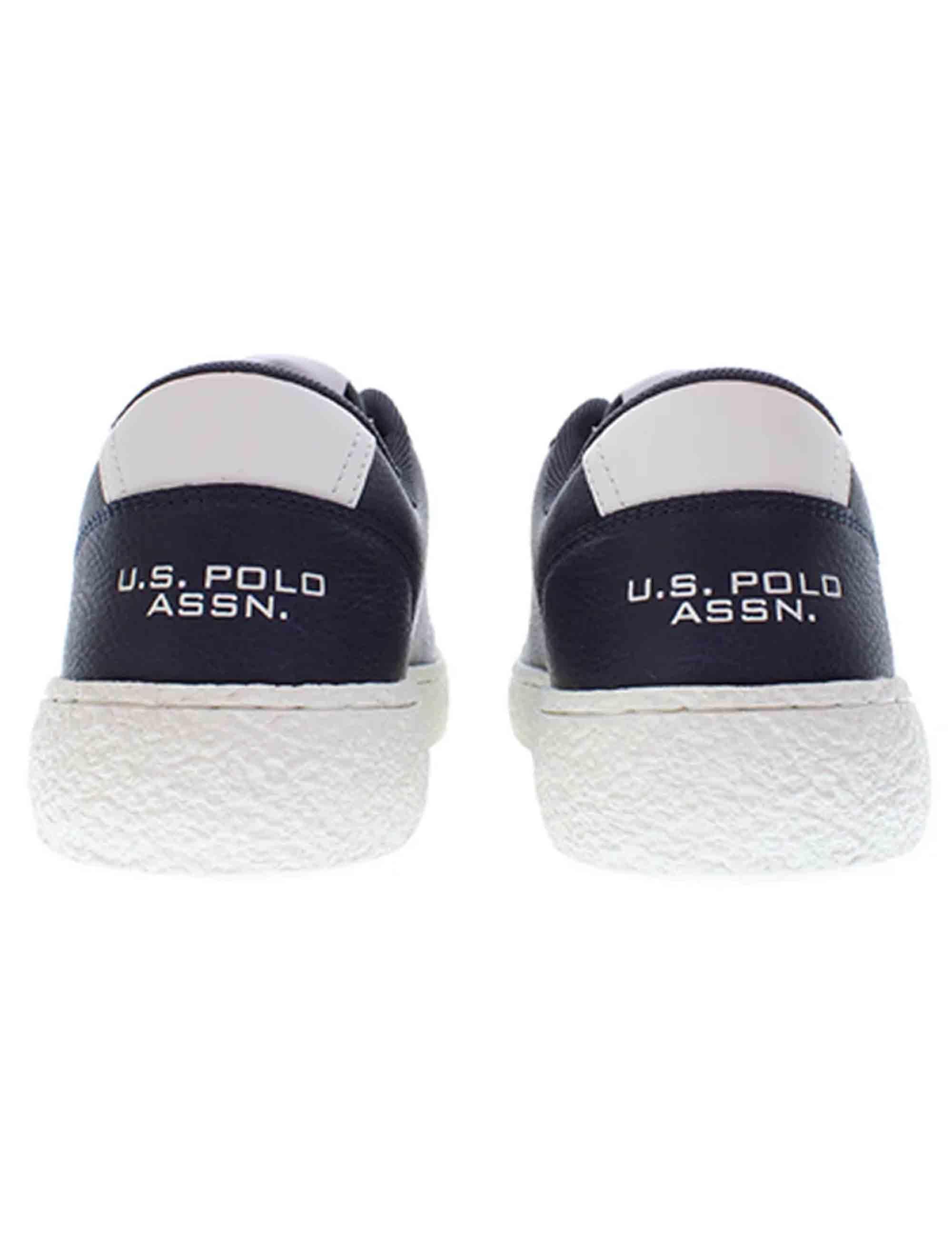 Sneakers uomo in tessuto blu con logo laterale e suola in contrasto JODIE002 DBL001 U.S. Polo Assn. 