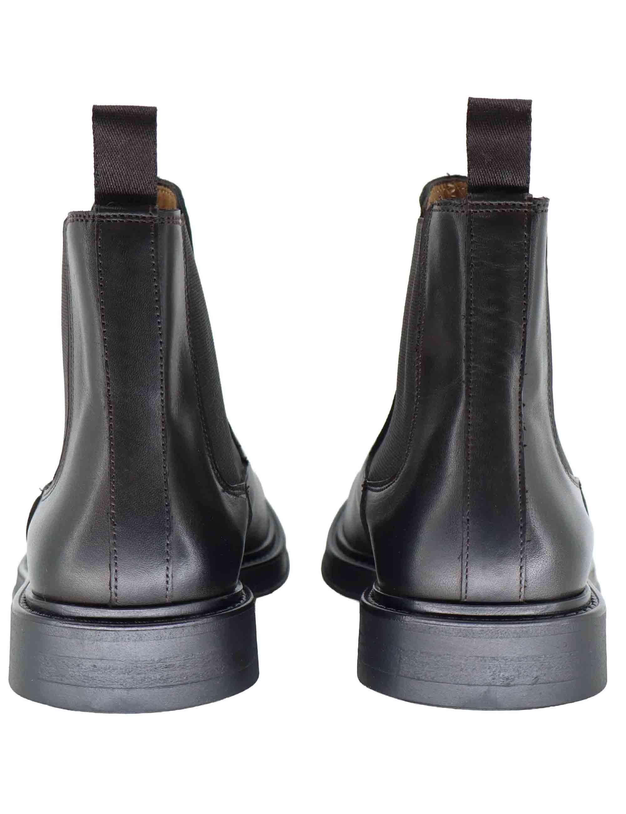 Stivaletti uomo in pelle marrone con suola in gomma SP2320 014 Spatarella 