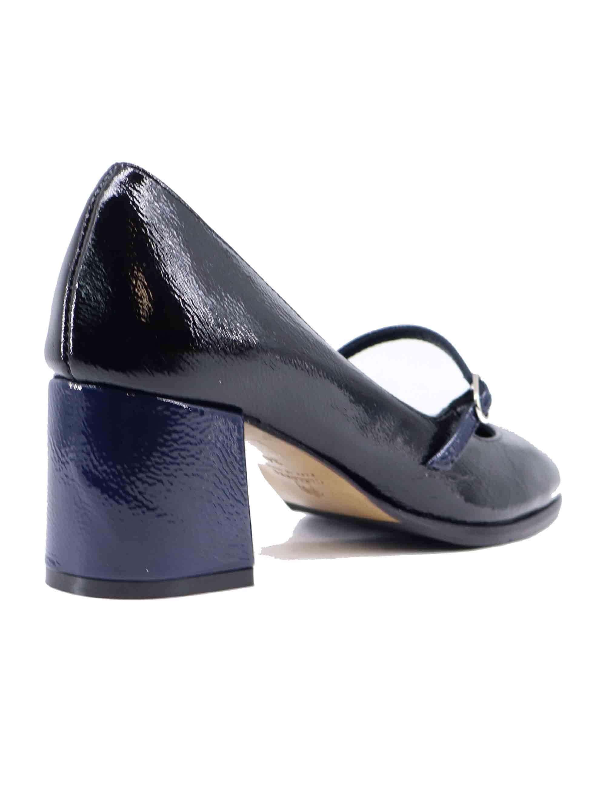 Decollete donna in vernice nera con punta tonda DE2434/L 001 L'Arianna 