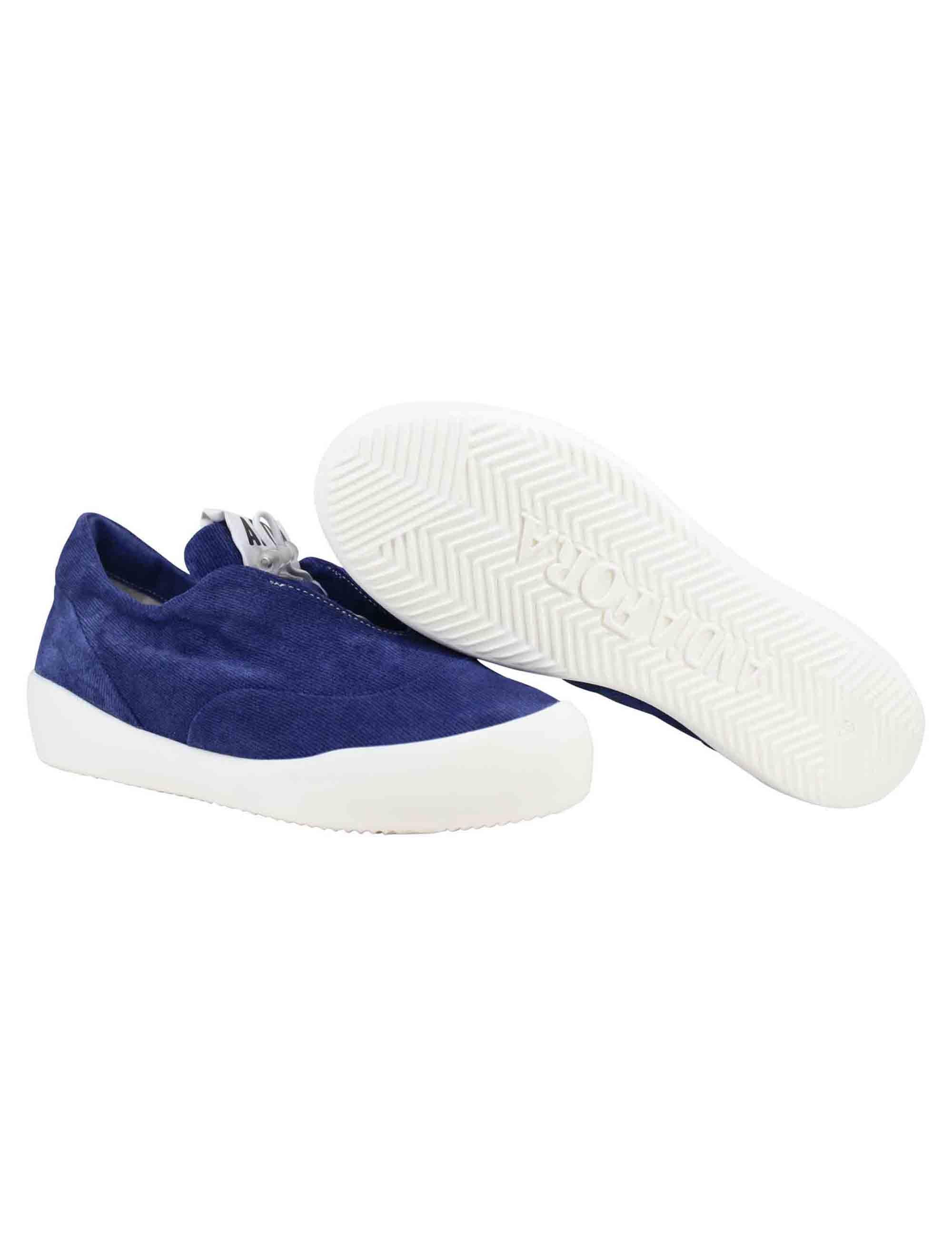 Sneakers donna in camoscio blu con suola in gomma leggera NINA 002 Andia Fora 