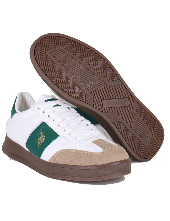 Sneakers uomo in eco pelle bianca CAMPY001M GRE01 U.S. Polo Assn. 