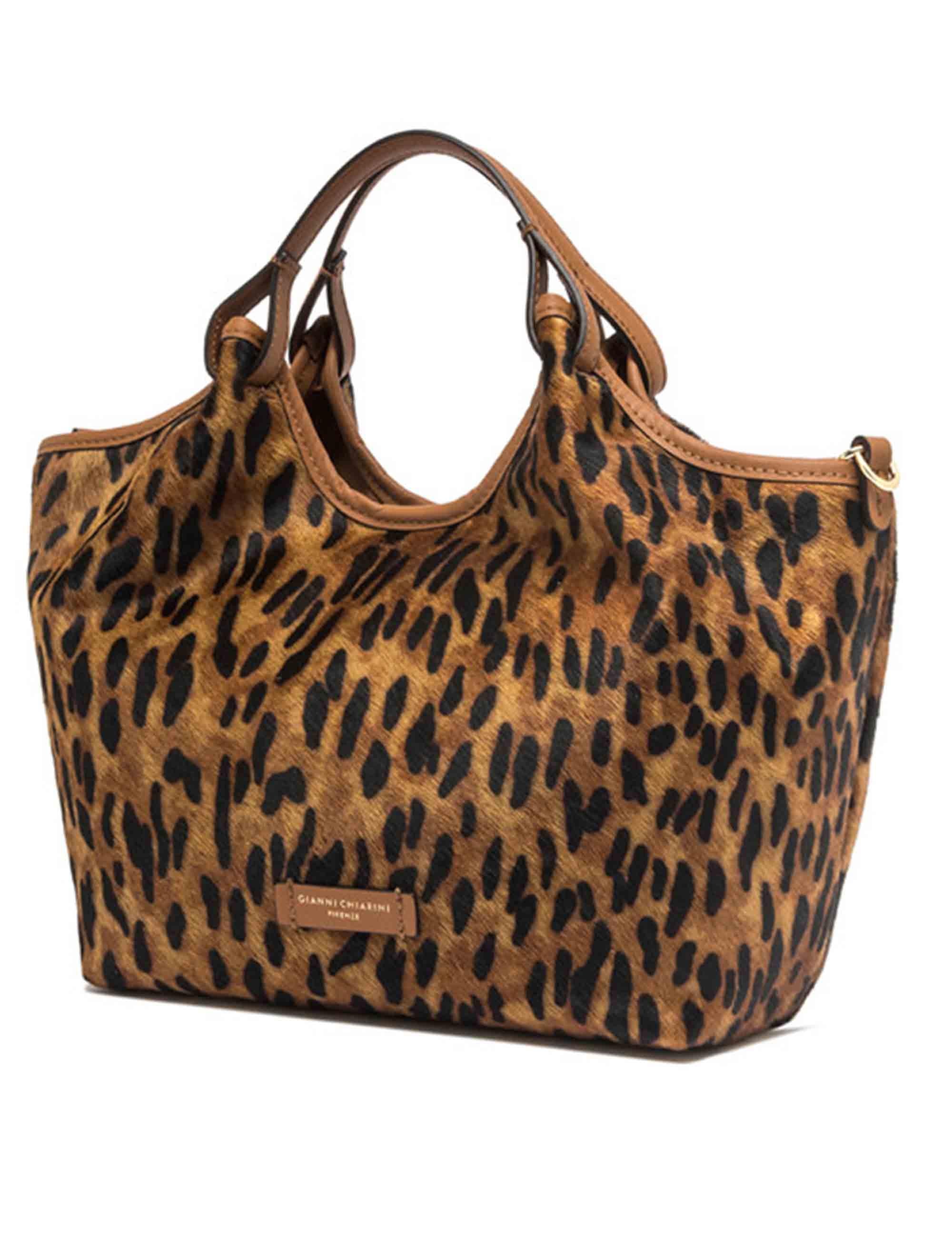 Borse donna Dua in pelle cuoio effetto cavallino BS11109 14351 CAV-PL Gianni Chiarini 