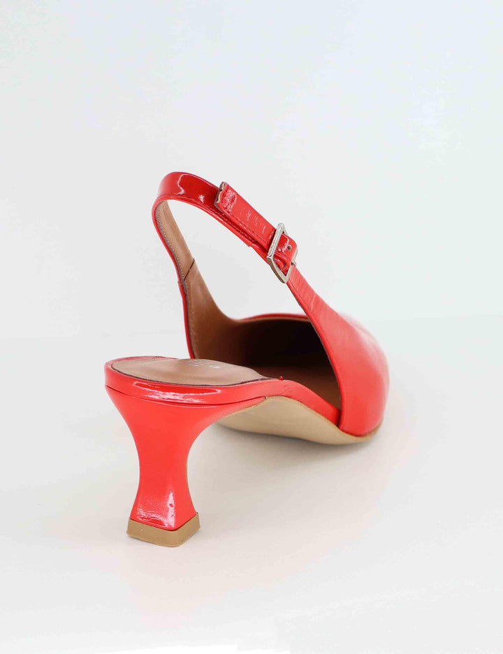 Slingback donna in pelle lucida rossa 1039 055 Tattoo 