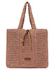 Shopper Bag Nefili in paglia cipria Donna BS11955 COMM STR-CRCH 7752