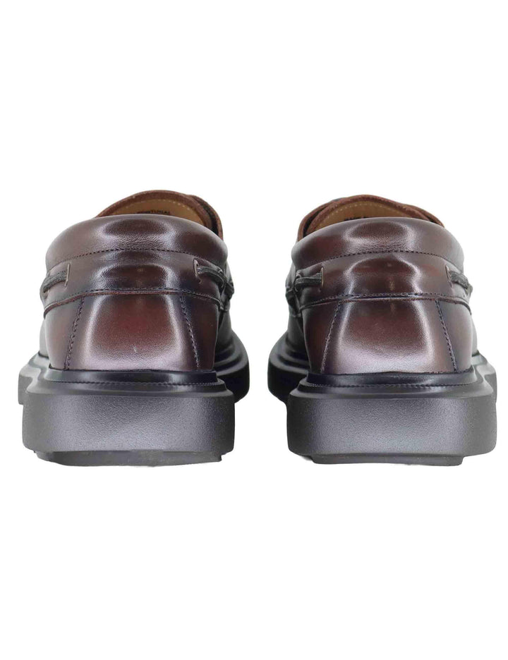 Stringate uomo in pelle marrone con suola in gomma 14051 7129AM Ambitious 