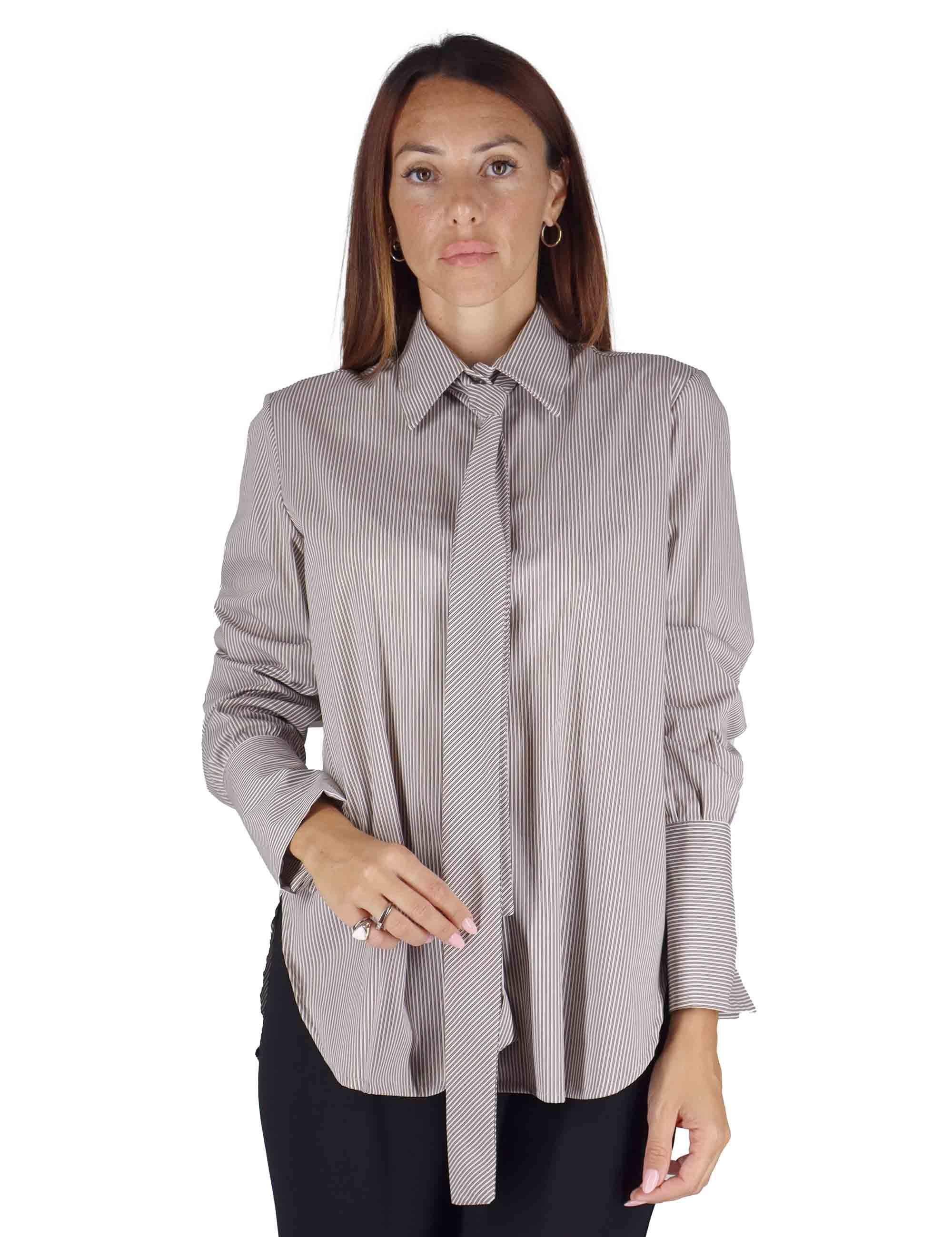 Camicie Donna in Cotone Marrone JABCM0025-F1425 8150 - Justmine