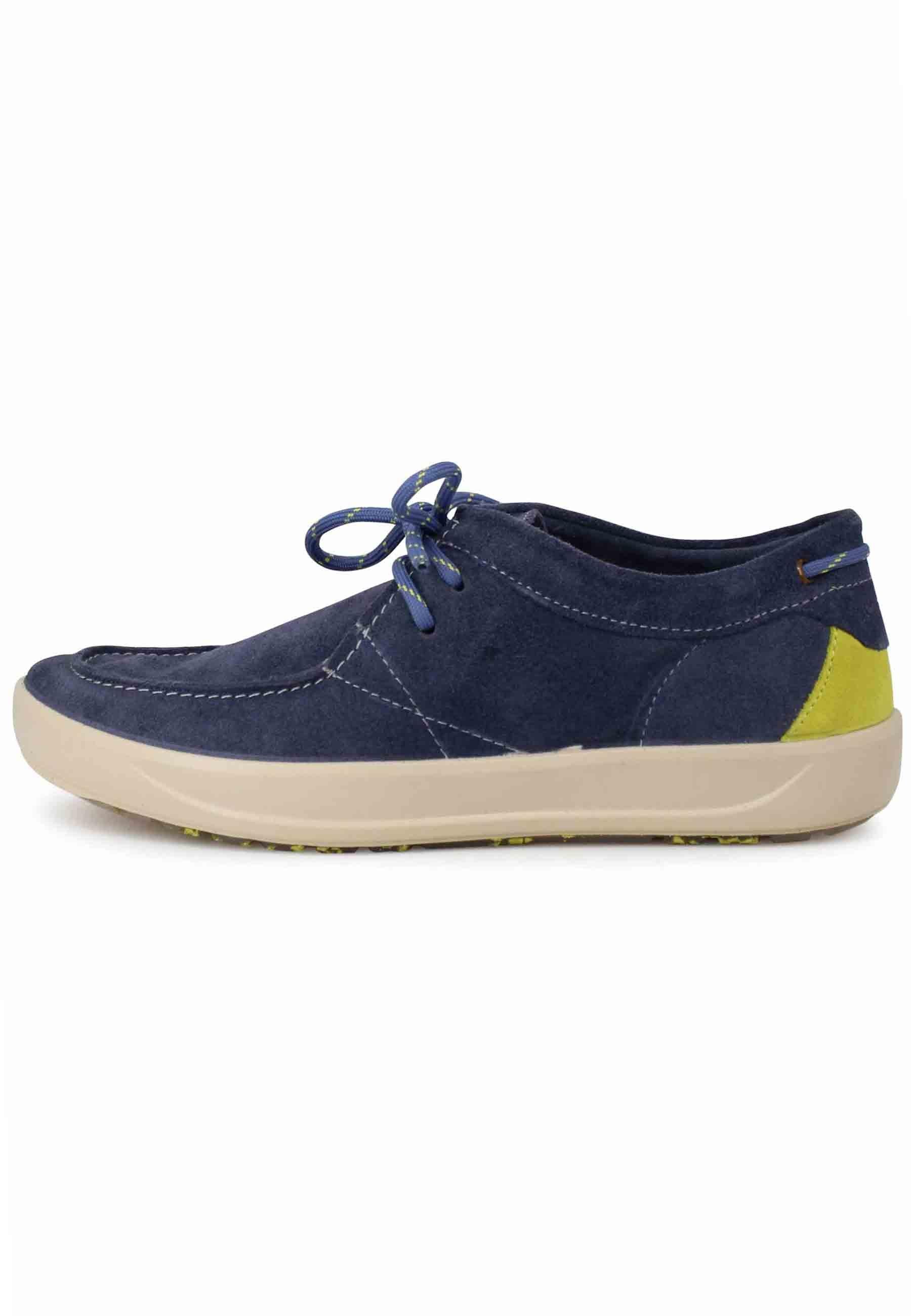 Stringate uomo Bob Cat in camoscio blu con suola in gomma JM3104 016 Jeep 