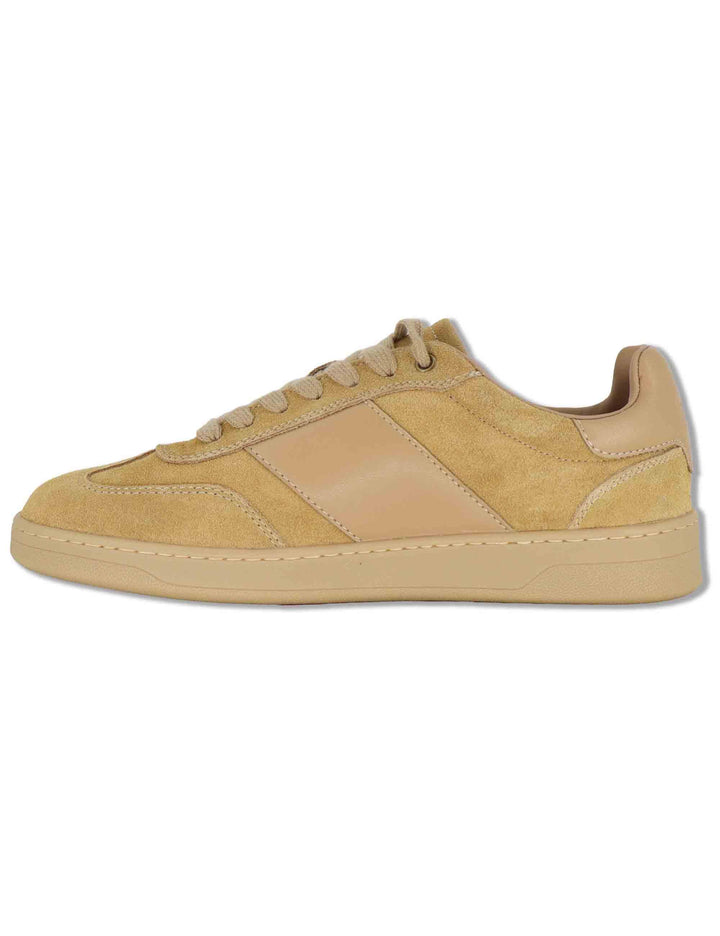 Sneakers uomo in pelle beige con suola ambra PARKER 01 LION Liu-Jo 