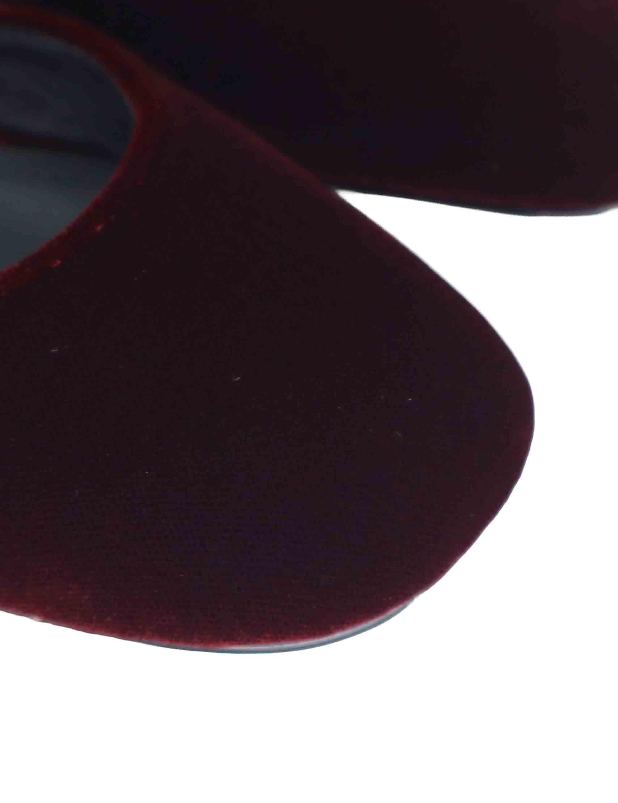 Decollete donna in velluto bordeaux con tacco alto e cinturino alla caviglia 693Z70VK 40 Bibi Lou 