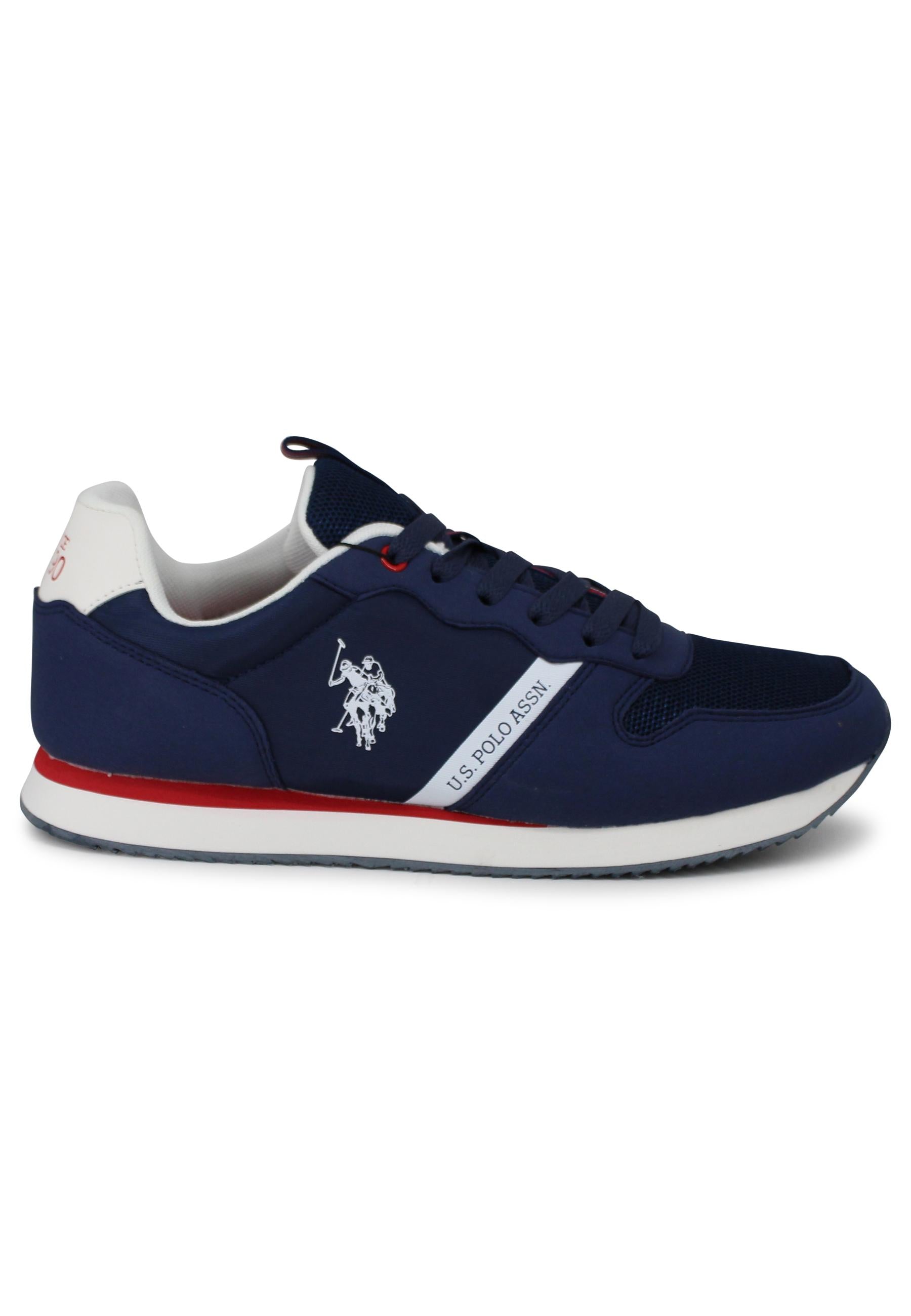Sneakers uomo in tessuto tecnico blu con suola running NOBIL009 DBL002 U.S. Polo Assn. 