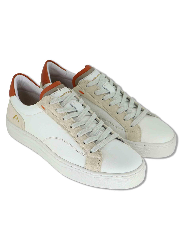 Sneakers uomo Anopolis in pelle off white con suola in gomma leggera 11218 11287AM Ambitious 