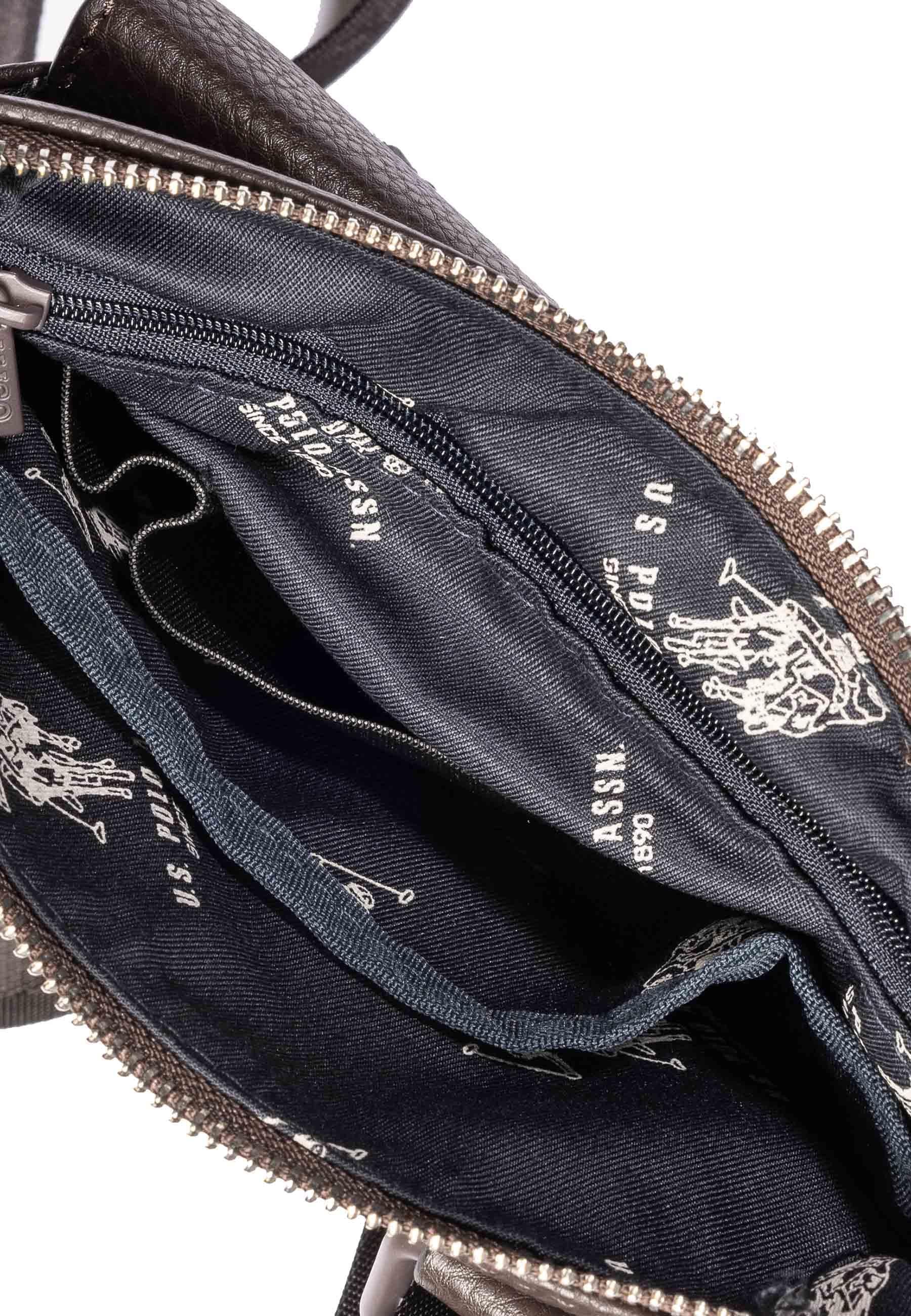 Borsello a tracolla uomo in eco pelle testa di moro Seattle BEUS35750MV P511 U.S. Polo Assn. 