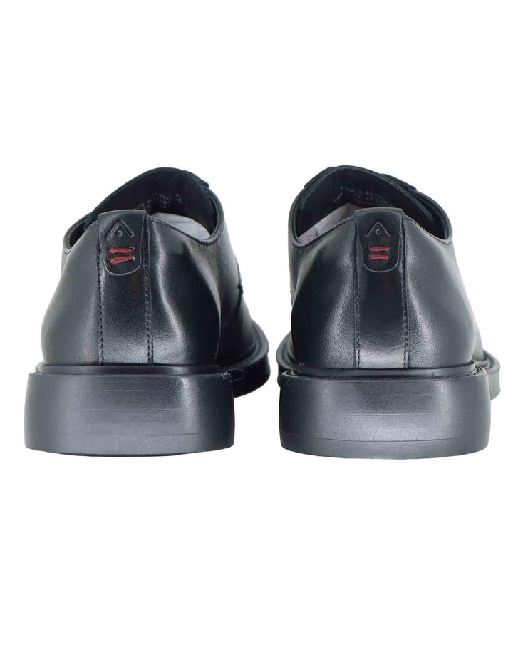 Stringate uomo in pelle nera con suola in gomma 14076A 6583AM Ambitious 