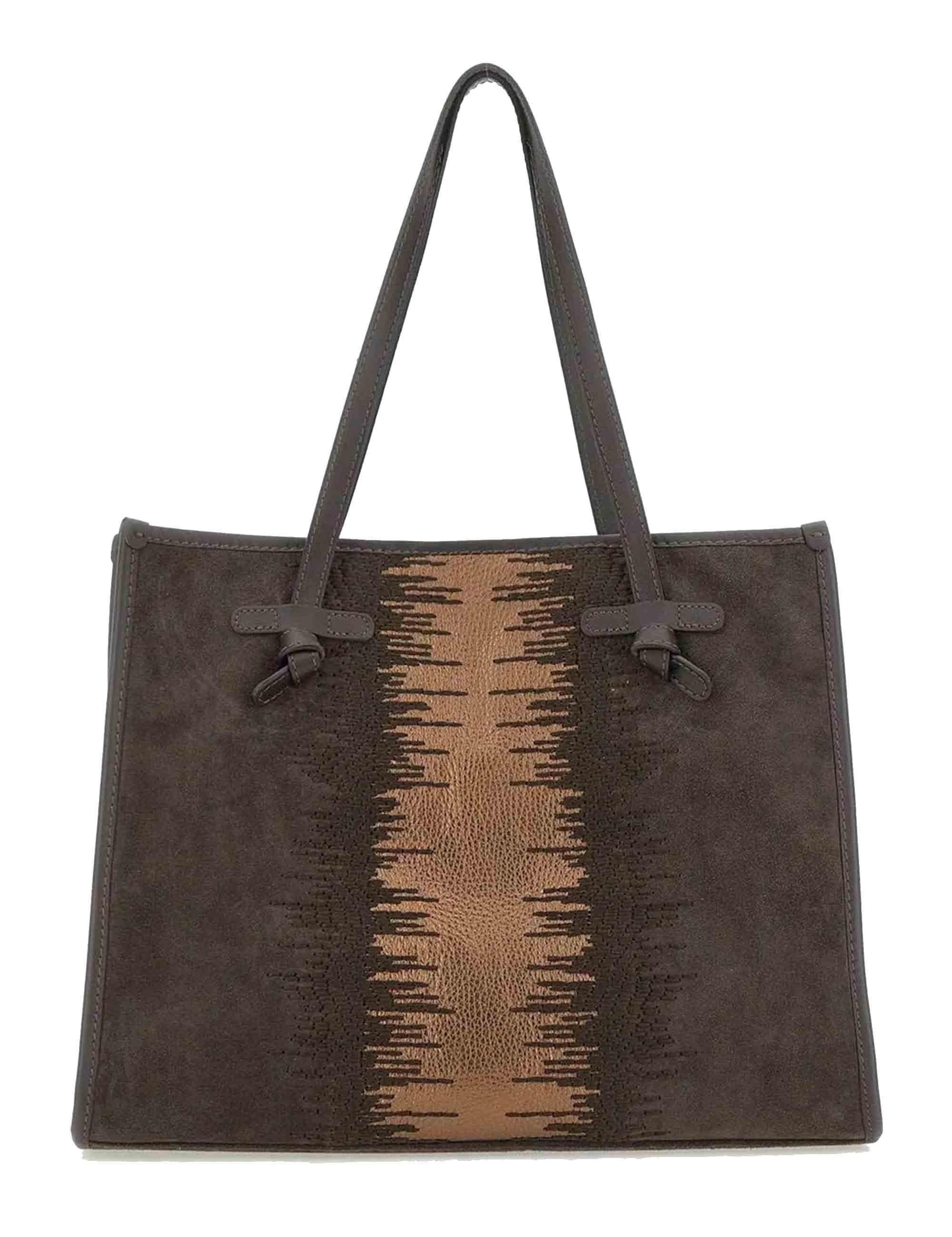 Borse Marcella in Pelle Marrone Donna BS12110 WNTSN