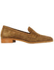 Women's moccasins in leather suede with rubber sole