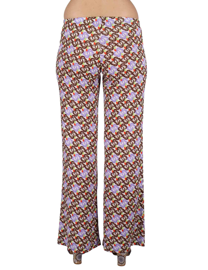 Pantaloni donna Fluid Pants in Jersey a fantasia off white con elastico in vita JFAPN0001-E2747-1246 85 Justmine 