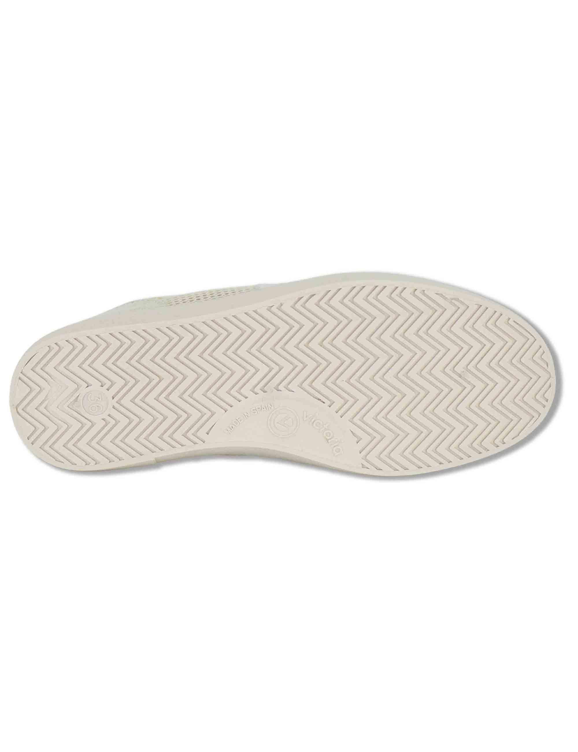 Sneakers donna Berlin in pelle e tessuto forato beige 1126231 80_Beige Victoria 