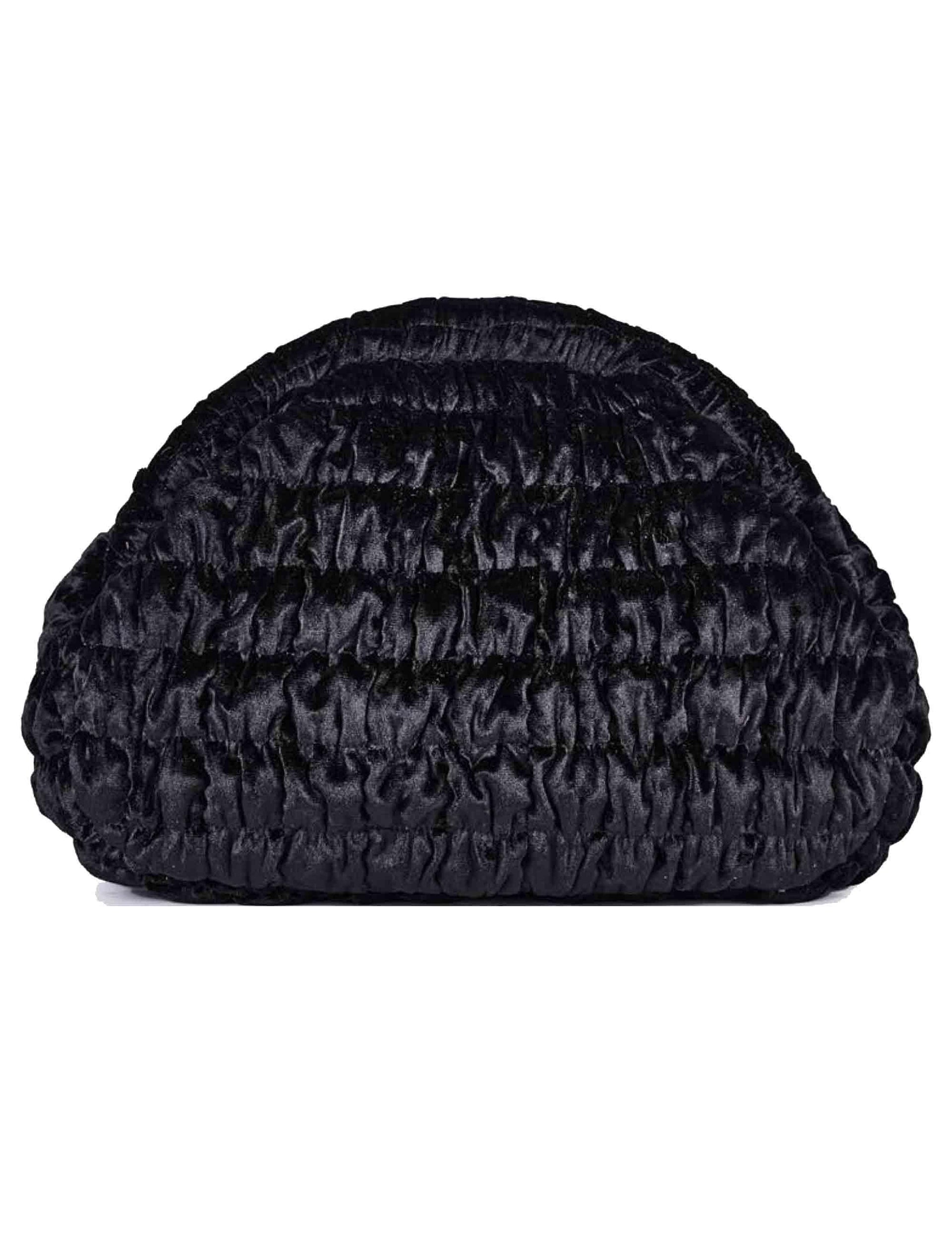 Borse pochette donna in velluto nero ASTRID K04 Via Mail Bag 